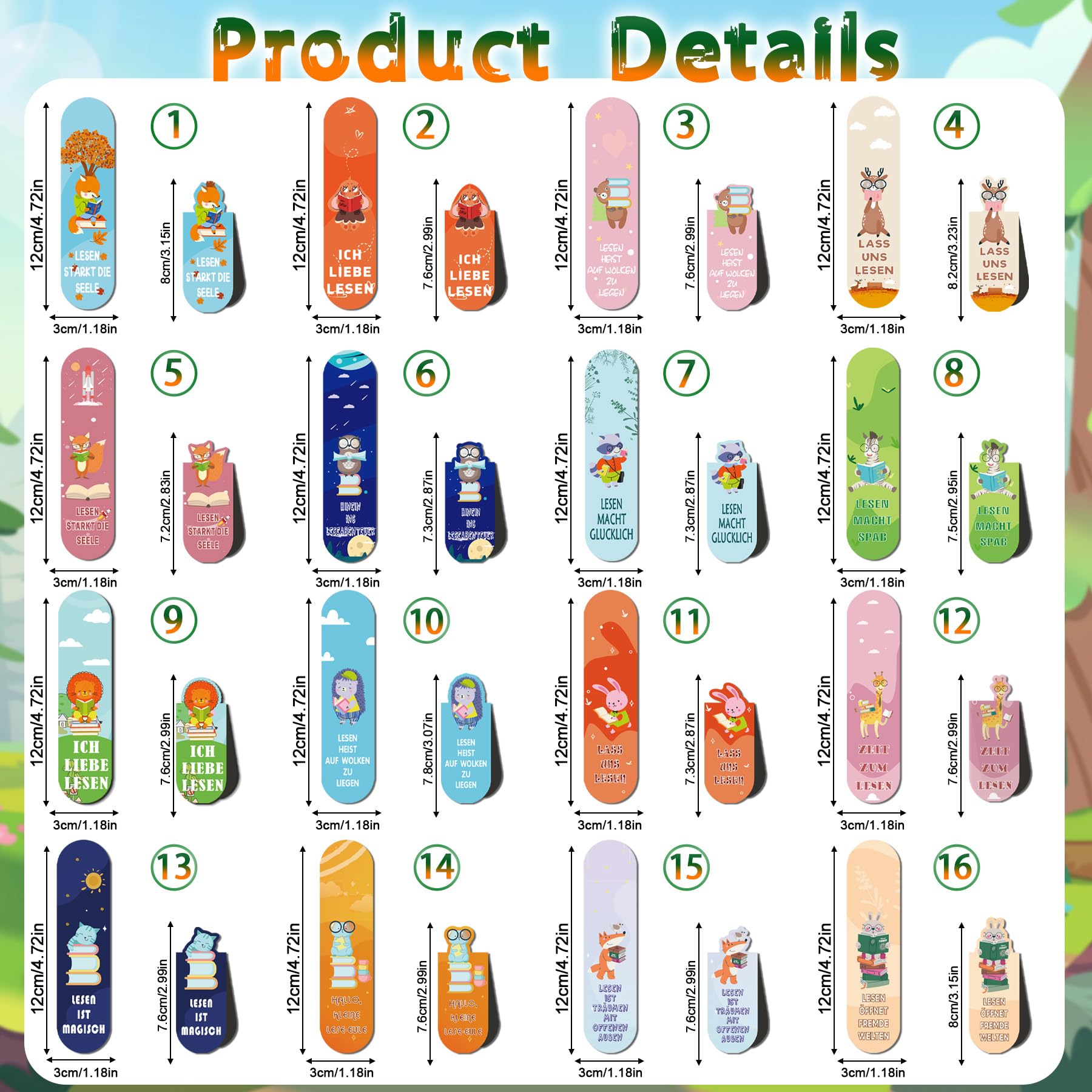 30 stuks magnetische boekenleggers, magnetische bladwijzers, magnetische bladwijzers, kleurrijke bladwijzers, voor kinderen, scholieren, leraren, school, thuis, kantoor, accessoires