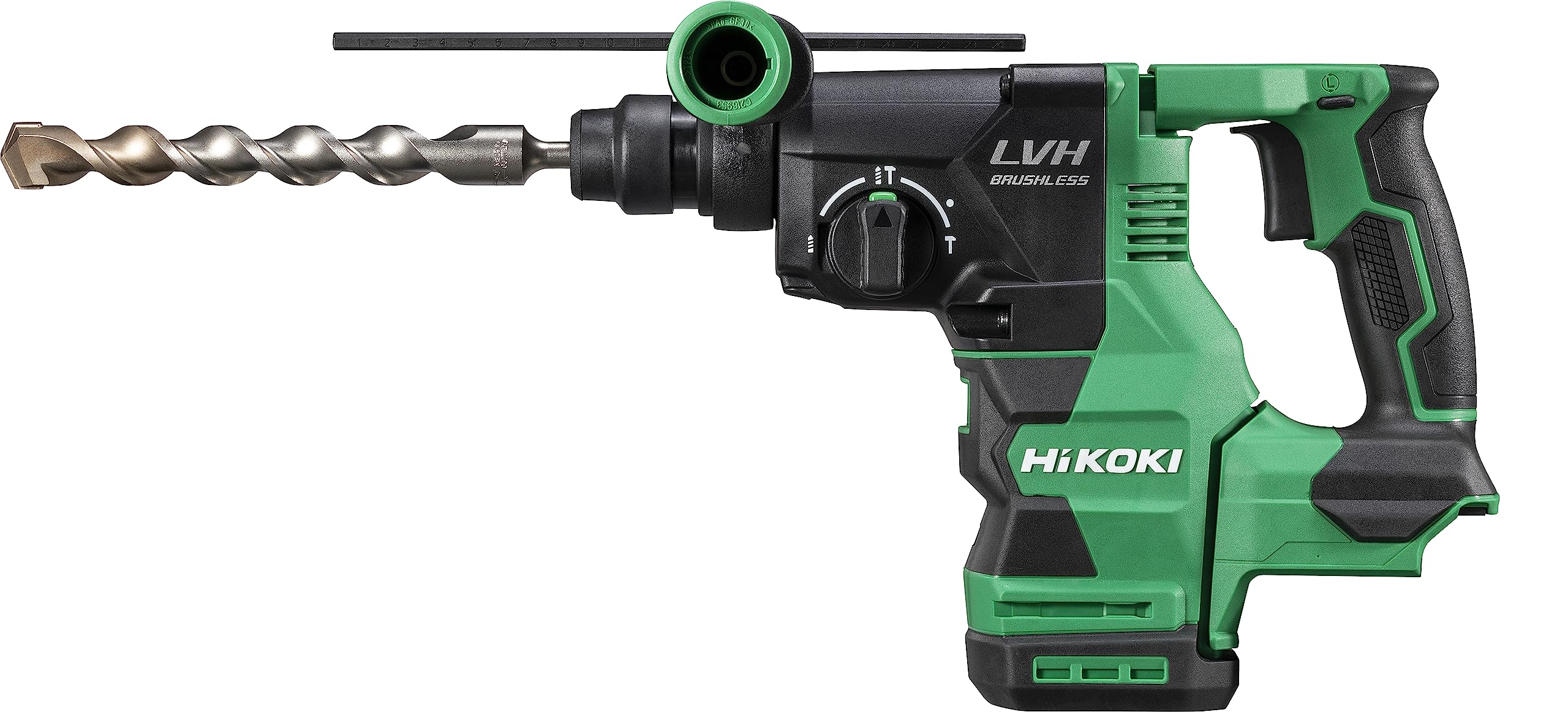 HiKOKI Marteau Perforateur Sans Fil - 18 V, 3,2 J, SDS-Plus, 3 Modes de Fonctionnement, LED, Poignée Anti-Vibrations, Moteur Sans Balais - Avec Coffret