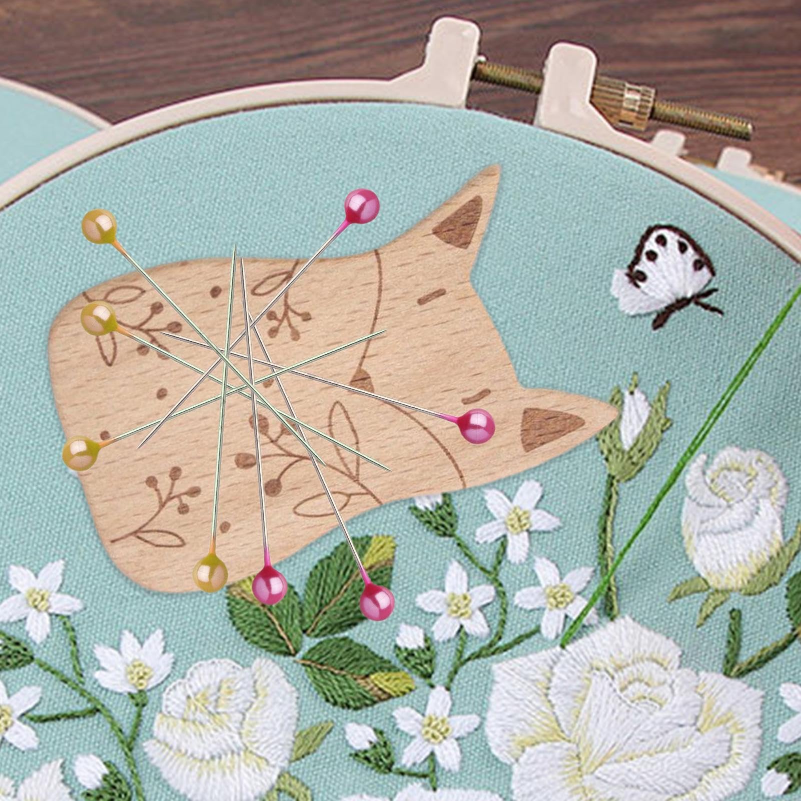 CEN étui De Rangement Pour Aiguilles Magnétiques Étui à Aiguilles Magnétique Rose Coque En