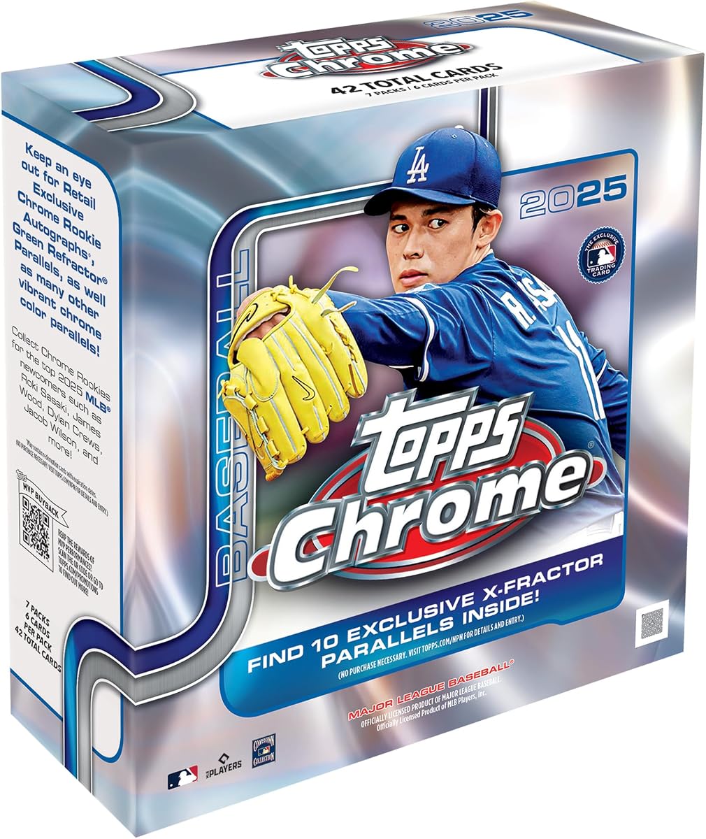 2025 Topps Chrome Baseball - Factory Sealed - Mega Box