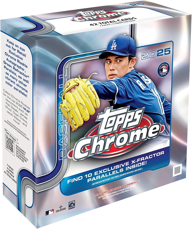 2025 Topps Chrome Baseball - Factory Sealed - Mega Box