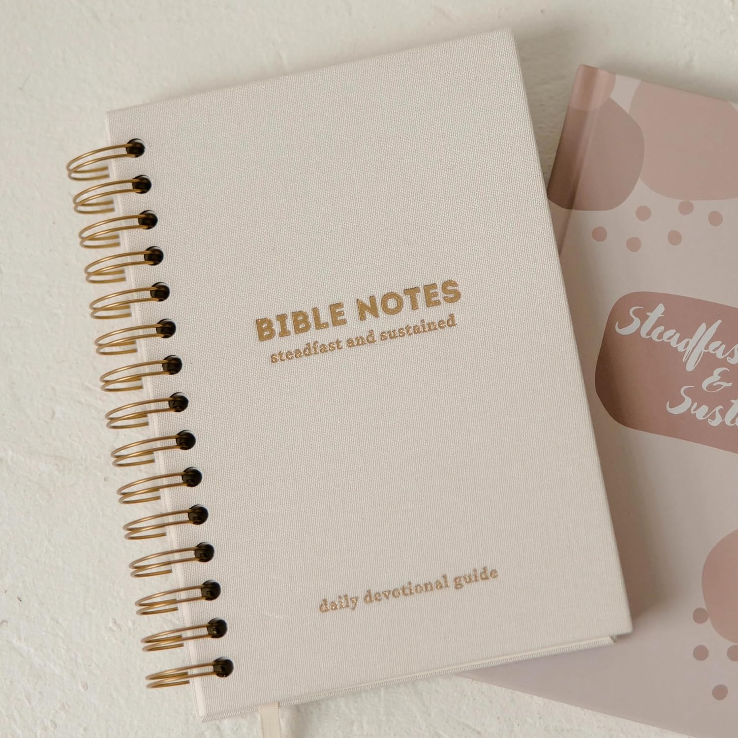 Bible Notes Journal - SLIGHTLY IMPERFECT - Guided Devotional and Prayer Notebook for Women - SOAP Scripture, Takeaways, Notes - Christian Bible Study Tool and Gift Idea (White Linen - Spiral Bound)