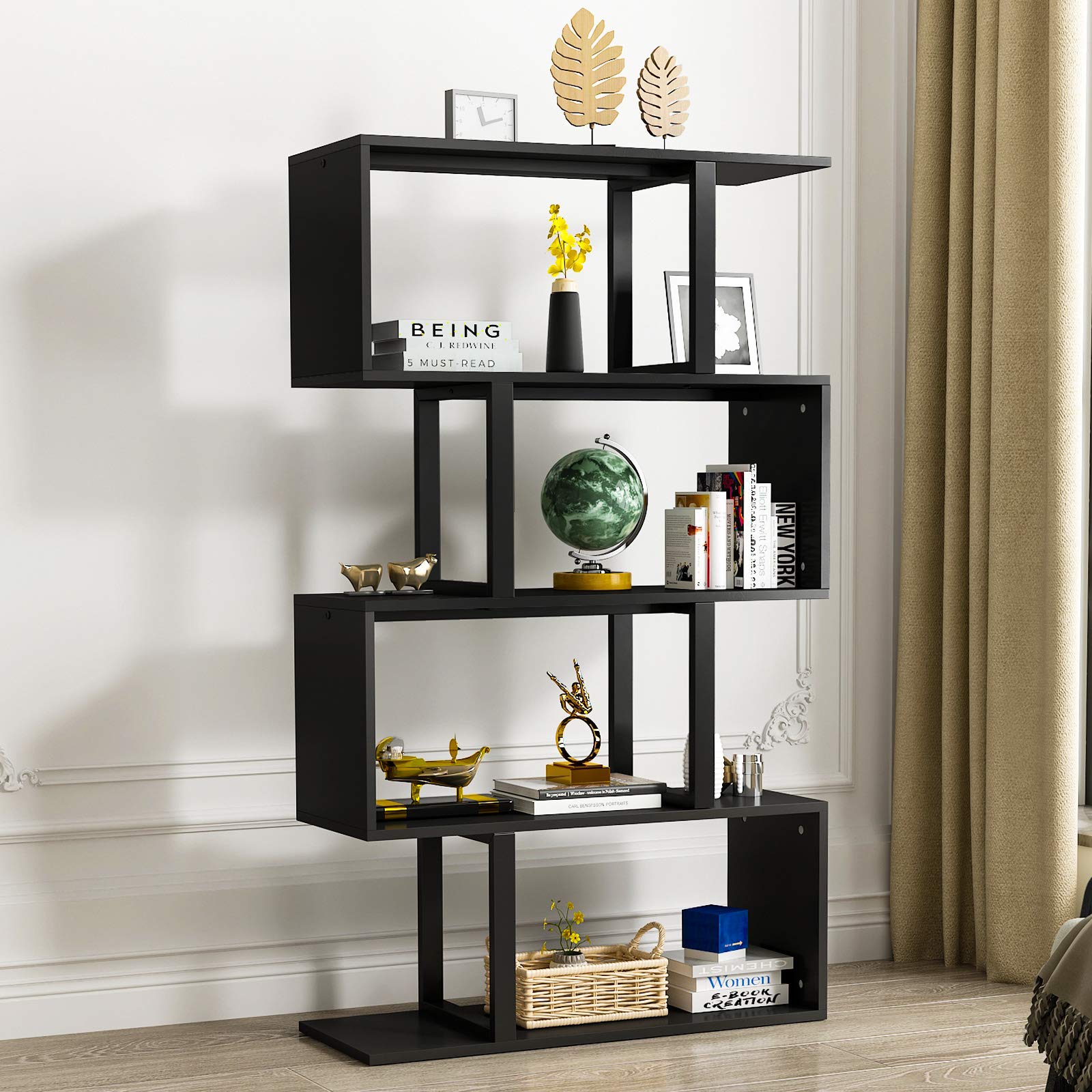 Buy YITAHOME 5Tier Bookshelf, SShaped ZShelf Bookshelves and