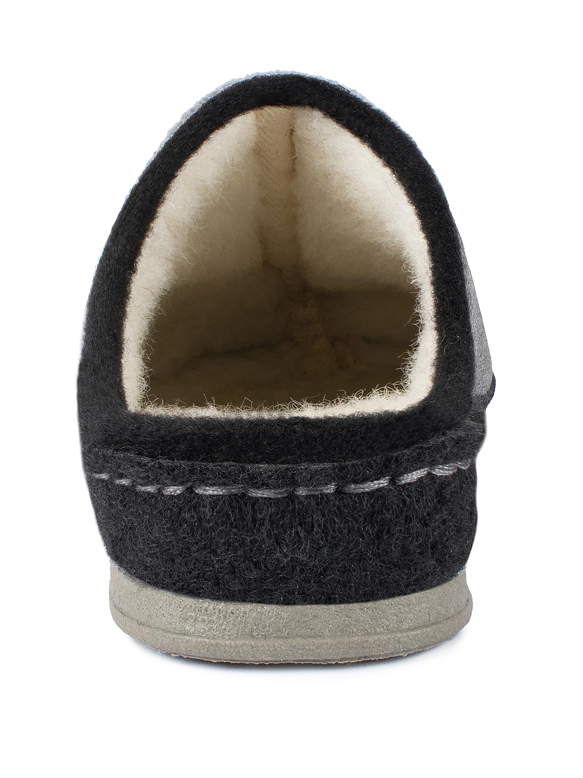Schawos Zapatillas de estar por casa de fieltro para mujer, de calidad, fabricadas en Alemania, con plantilla anatómica y amortiguación activa del talón