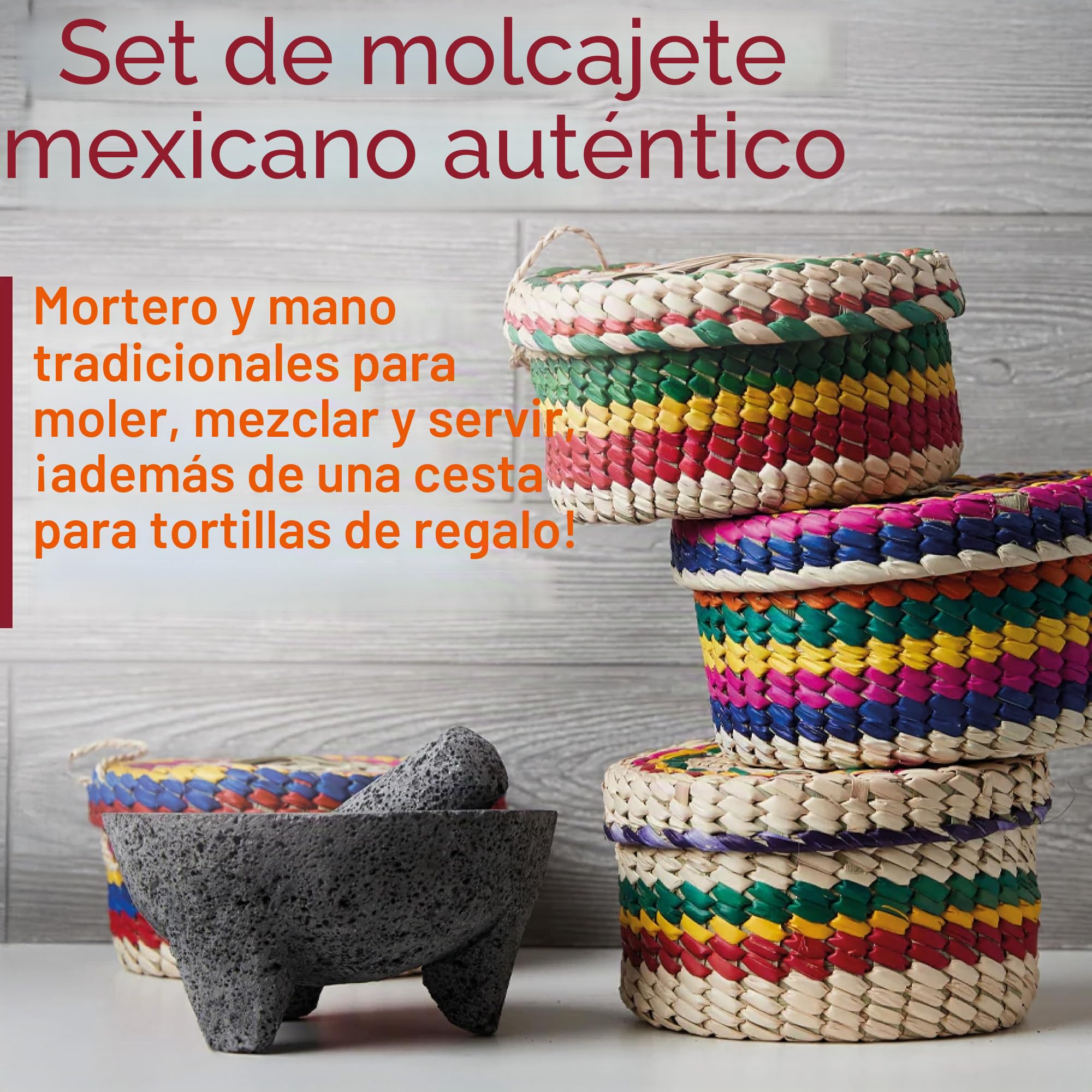Verve Culture Molcajete en cesta