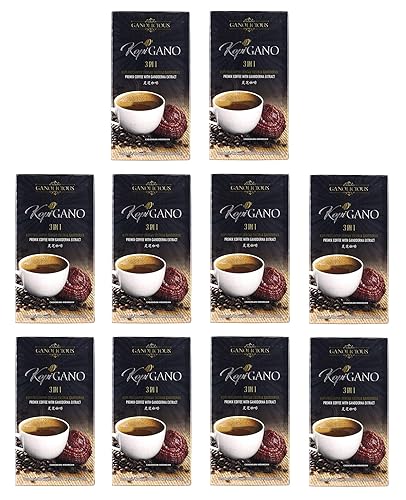 B00ZUHWO8E_image_7 Gano Excel 10 Cajas Ganoderma 3 en 1 Café