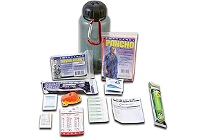 Ready America 70050 Basic Water Bottle Survival Kit: Emergency Water, Food &...