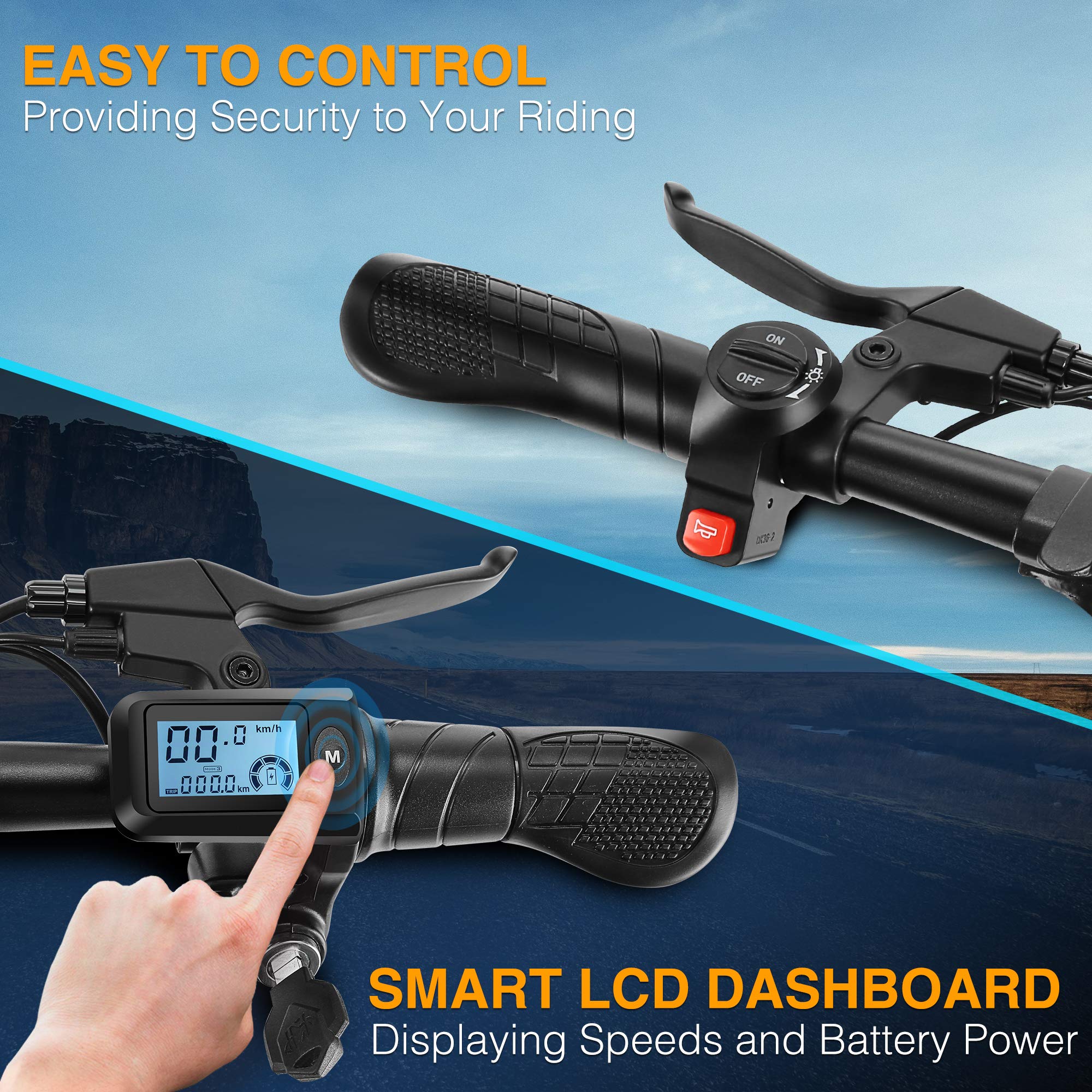 Electric Bicycle, Sailnovo 14'' Electric Bike for Adults and Teenagers