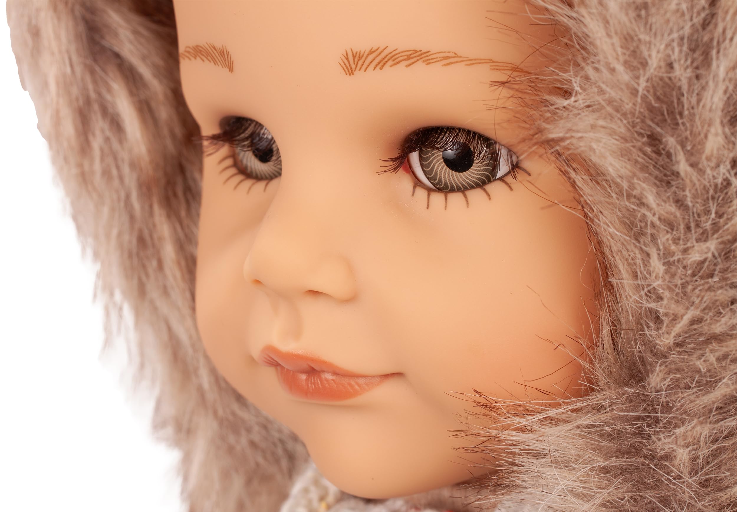 Götz 2559012 Hannah Every Season Puppe 50 cm Stehpuppe 18-TLG | für Kinder ab 3 Jahren, braune Haare, braune Augen, Saisonoutfits, Regenschirm, Sandspielzeug, frisierbar, Vinylhartkörper