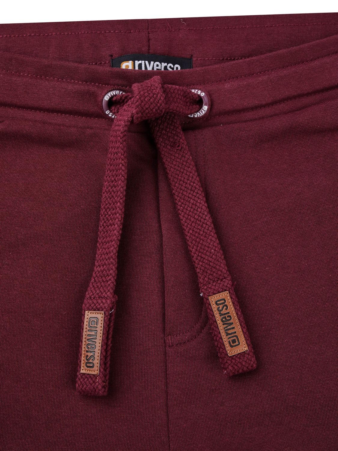 riverso RIVKasper Pantalon de jogging long pour homme Coupe droite Gris Rouge Bleu Noir Vert S M L XL XXL 3XL 4XL 5XL