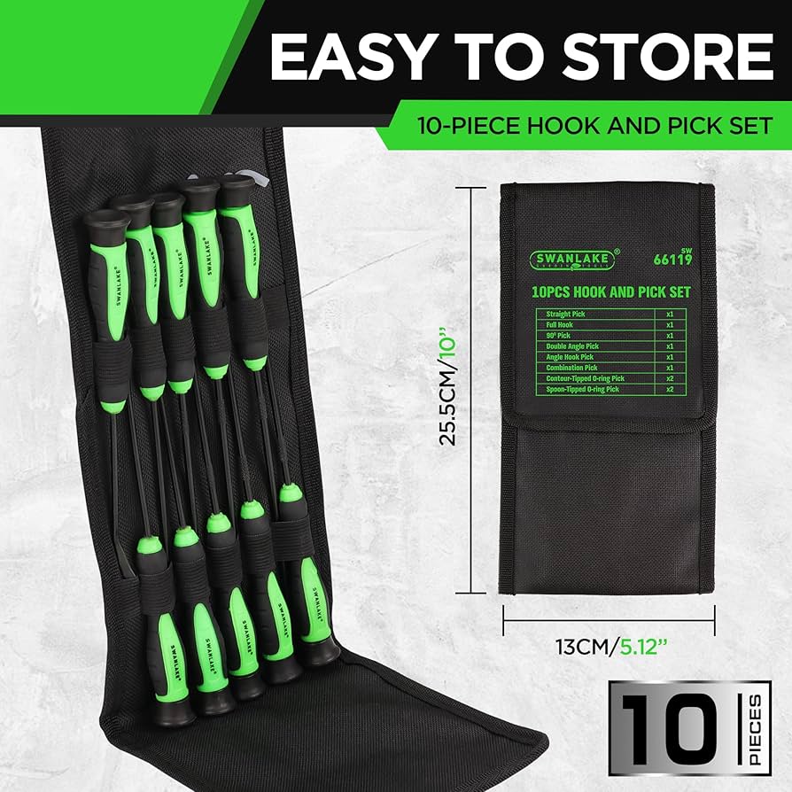 Amazon.com: SWANLAKE Hook and Pick Tool, Pick Tool Set for