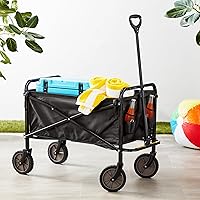 Vista 6 de Yaxa Basics - Carro plegable resistente para exteriores, para deportes al aire libre, con capacidad de peso de 265 libras, para acampar, jardín