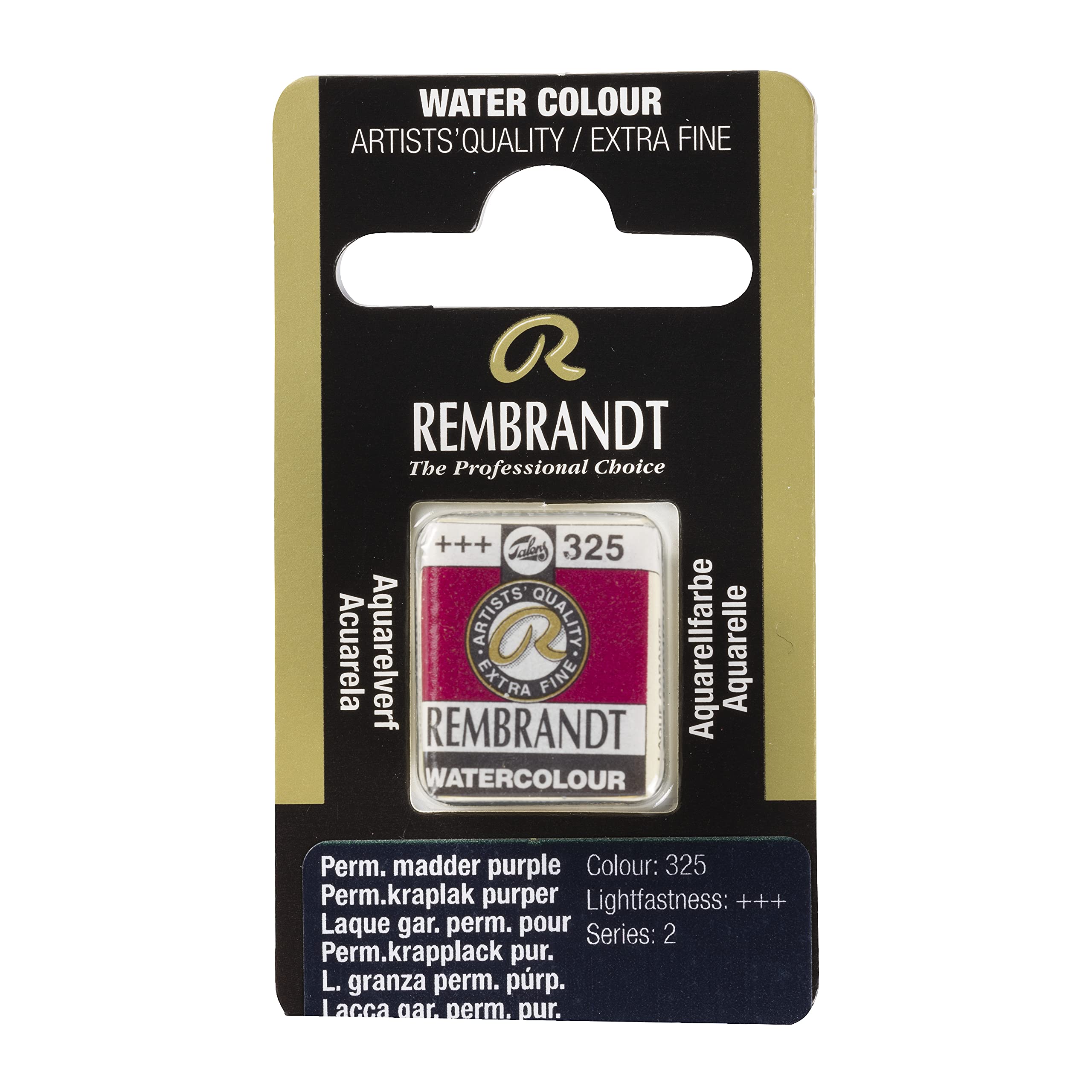 Rembrandt Permanent Madder Purple Watercolour Pan 325 (05863251)