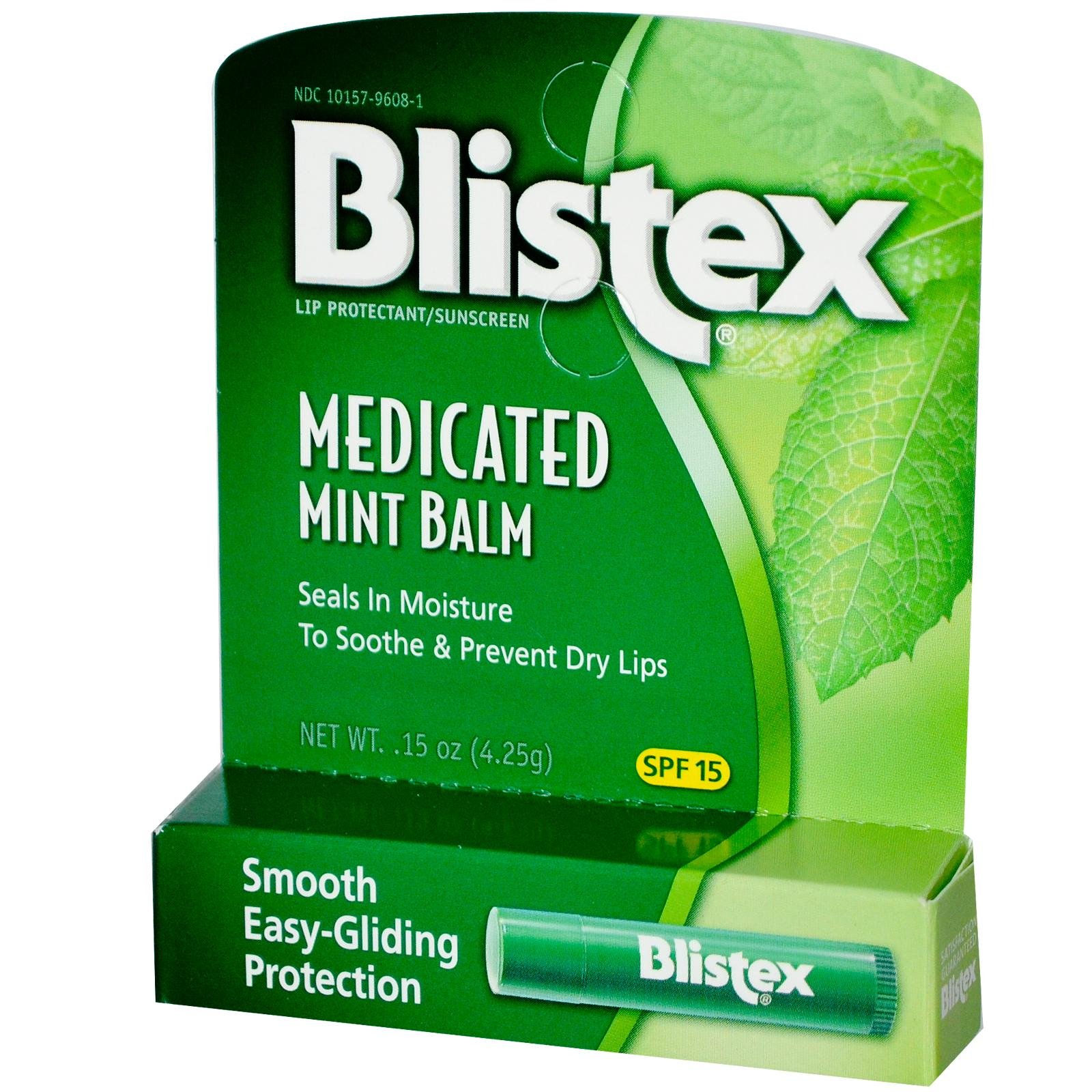 Blistex - Medicated Lip Balm Mint 15 Spf - 0.15 Oz. Clearance Priced