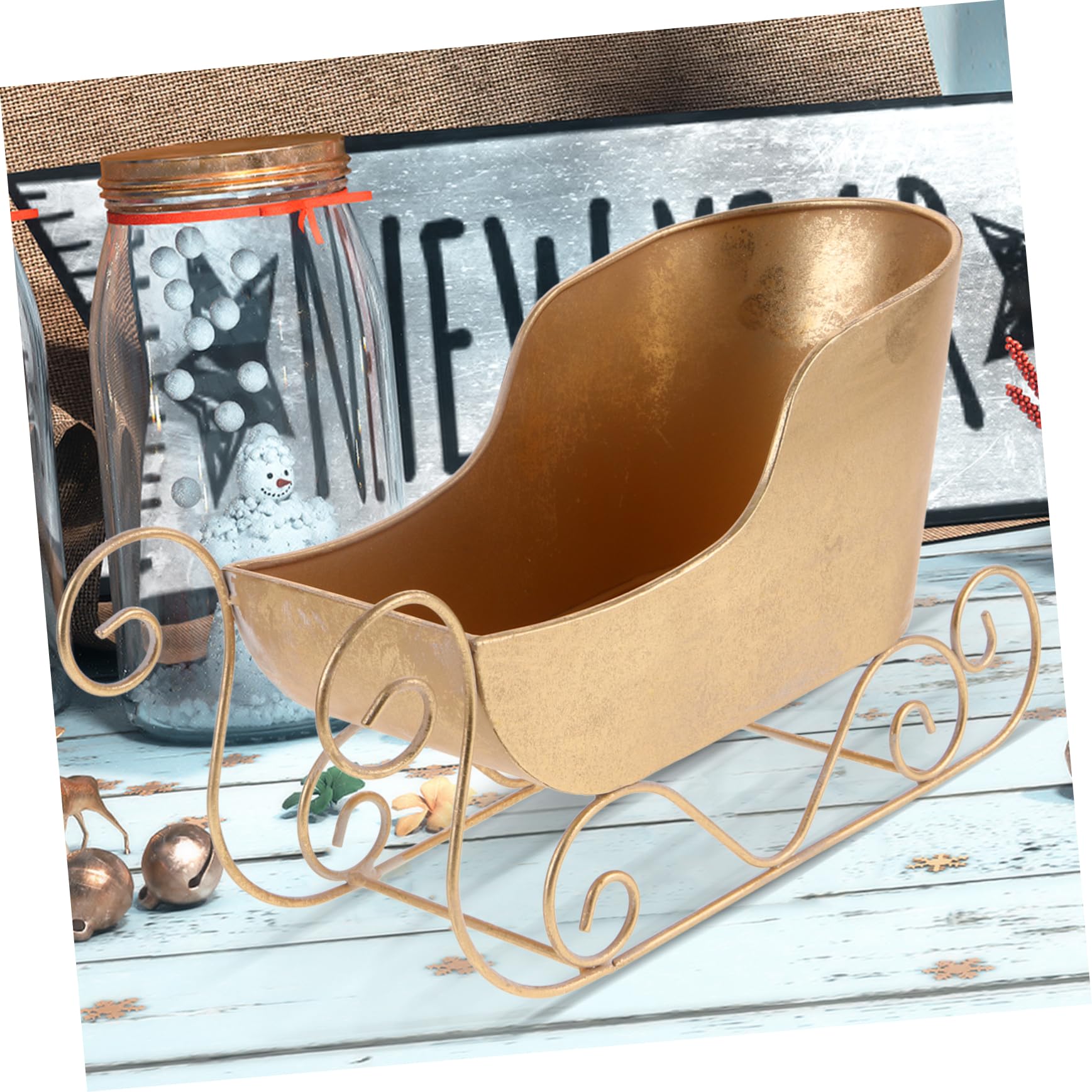 Schlittenornament Aus Eisen Für Weihnachtsdeko Dekoration Zuhause Kreativ Schmuck Für Feste Modell