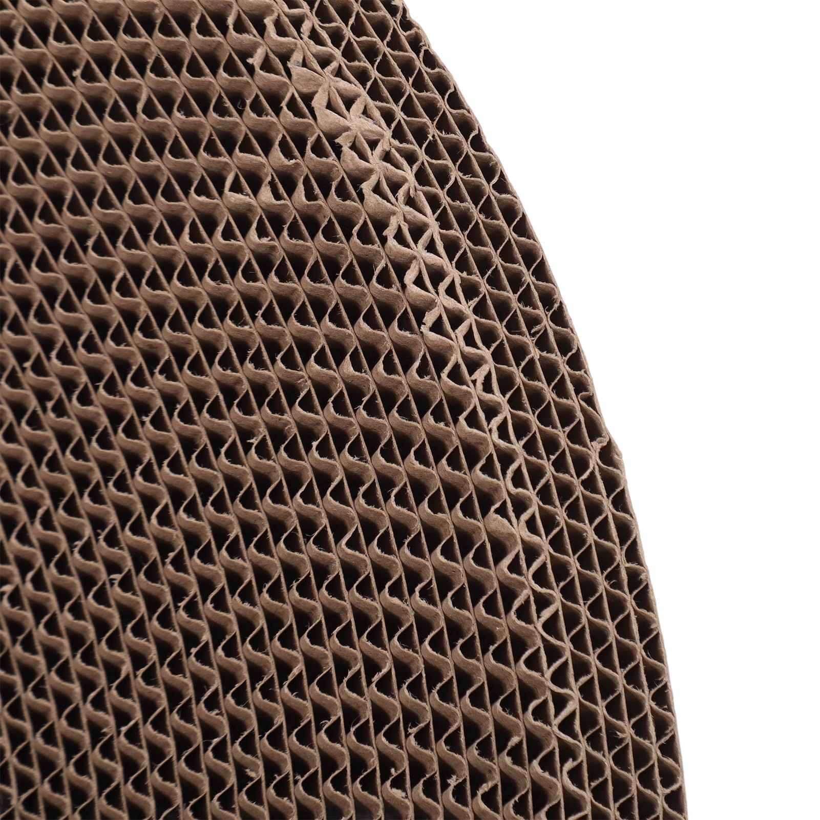 FILFEEL Letto Tiragraffi per Gatti con Salotto Integrato, Tappetino Tiragraffi in Cartone Ondulato, Ciotola Rotonda da 44,5 Cm per Uso Interno (Rotondo 44,5 cm)
