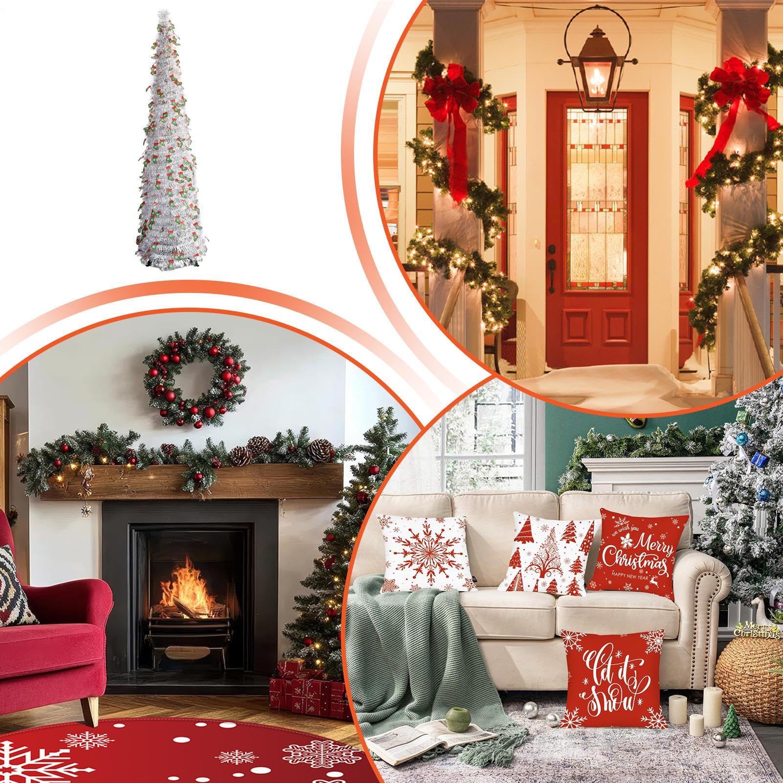 Árbol de Navidad Plegable Decoración De Plegable 1.5M