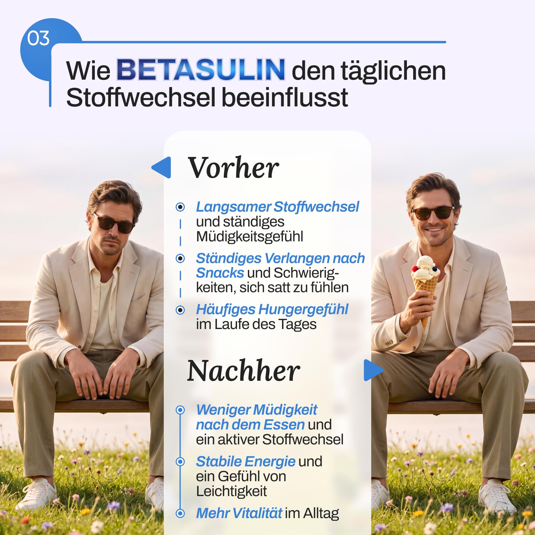 Kapseln Betasulin | Stoffwechselunterstützung und Blutzuckerbalance | mit Zimt-Extrakt 300 mg, Grüner Kaffee 270 mg | 30 Kapseln | Nahrungsergänzungsmittel