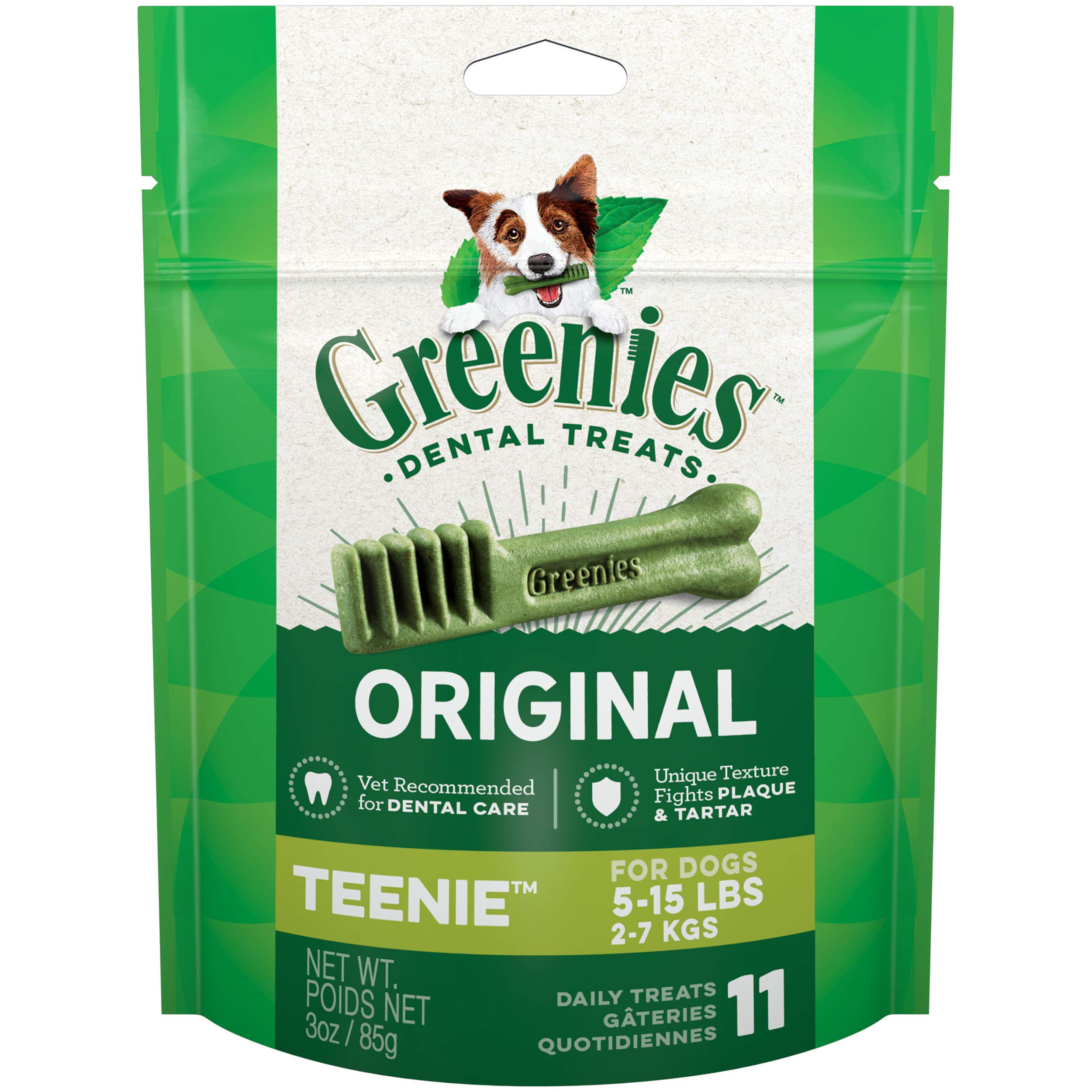 Greenies Original Teenie Natural Dental Dog Treats (5-15 lb. Dogs)