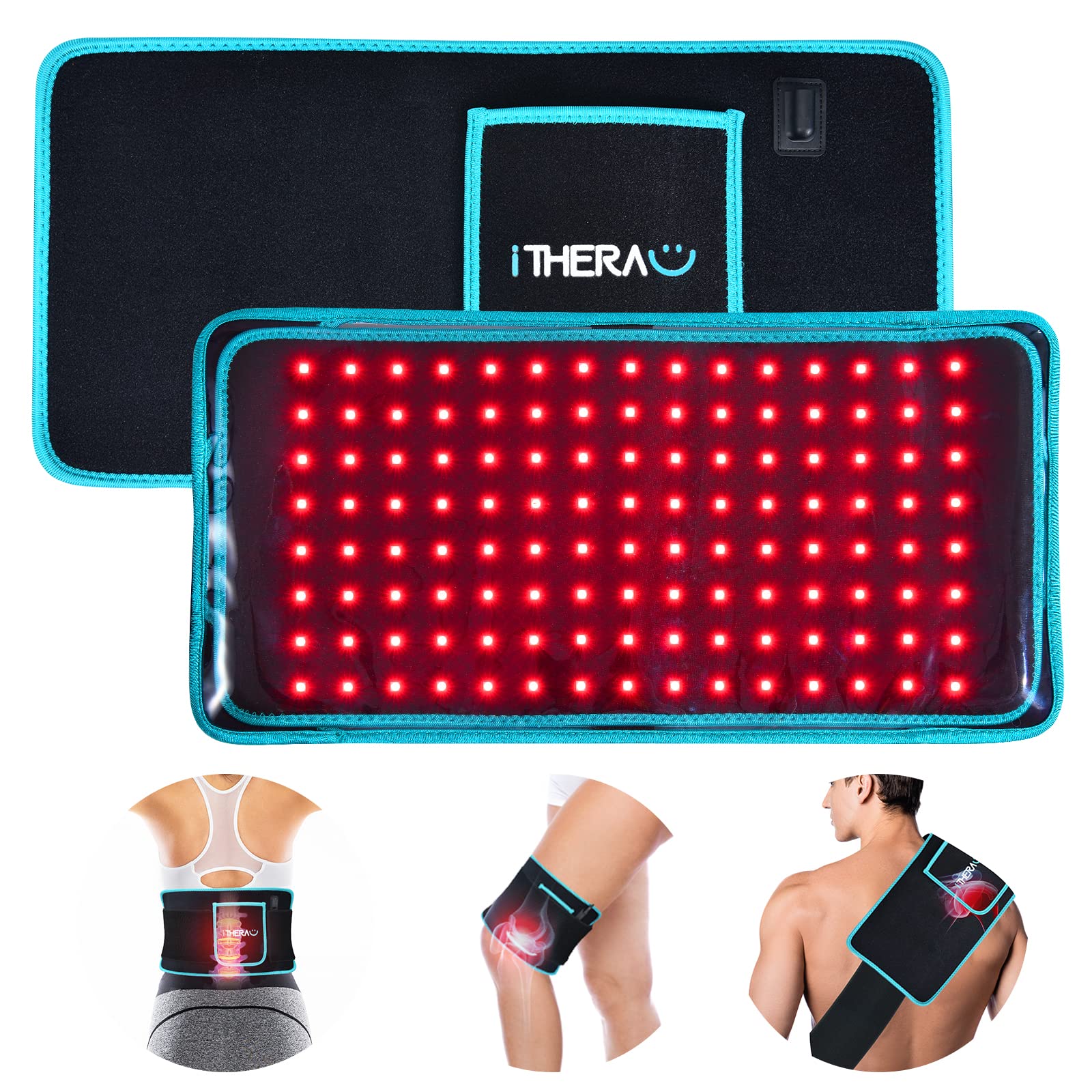Buy iTHERAU Red Light Therapy Belt 120LED Removable Case, Infrared Red