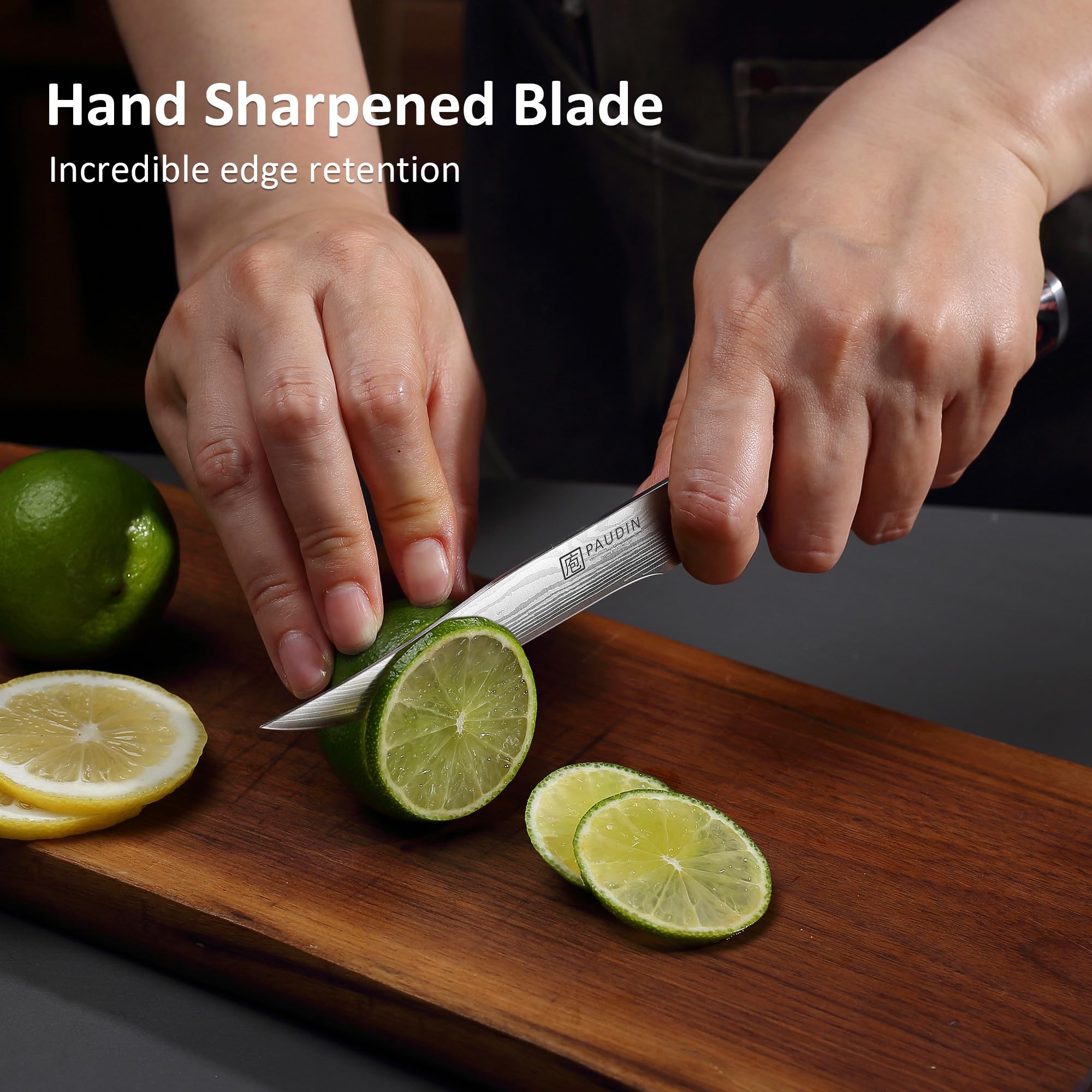 PAUDIN 5 Inch Utility Knife - Ultra Sharp Kitchen Knife -6