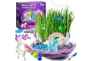 Bryte Light Up Unicorn Terrarium Kit for Kids: Empowering Aspiring Botanists and Crafters!