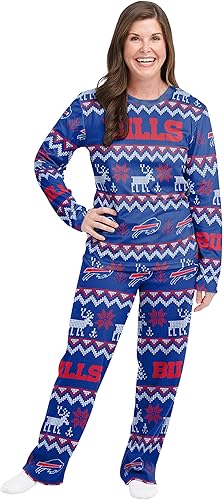 Miniatura 2 de FOCO Women's NFL Team Ugly Pattern Matching Set Family Holiday Pajamas