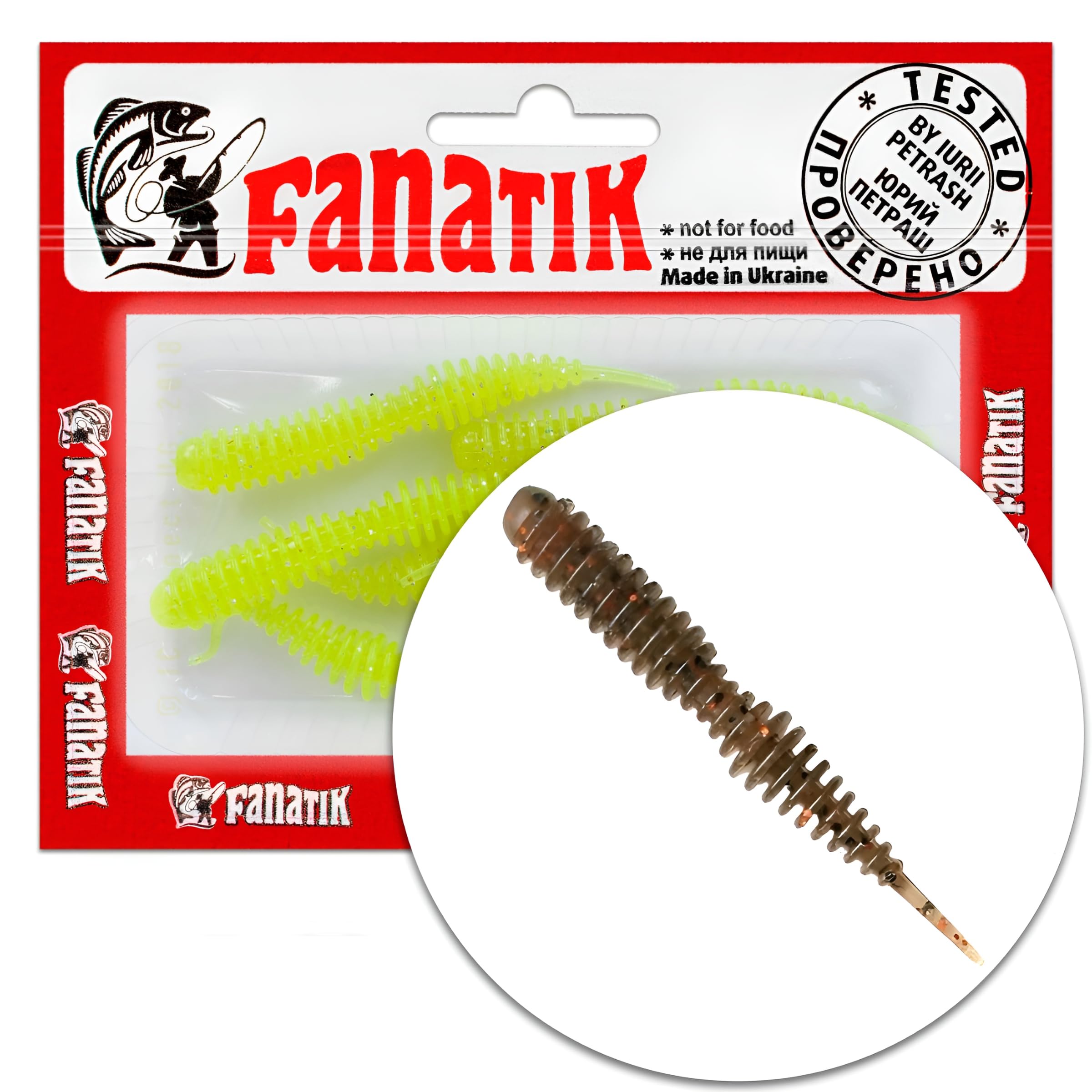 FANATIK Soft lures DAGGER 1.6" 2.5" 4" 4-10cm Silicone Fishing Bait Artificial Sofbaits Twister Jig Minnow Drop Shot Fanatic (006, 1.6" - 4.1cm - 10pcs.)