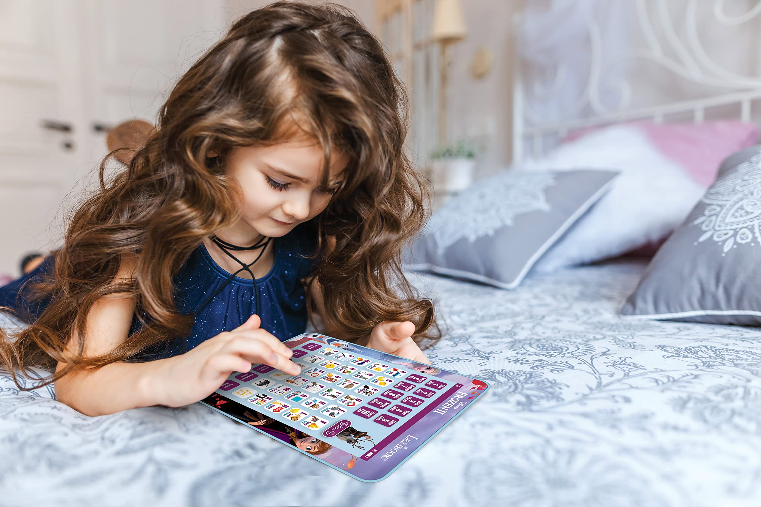 LEXIBOOK, Frozen, Educational Bilingual Learning Tablet, Learn letters numbers words spelling and music, English/German - Image 3