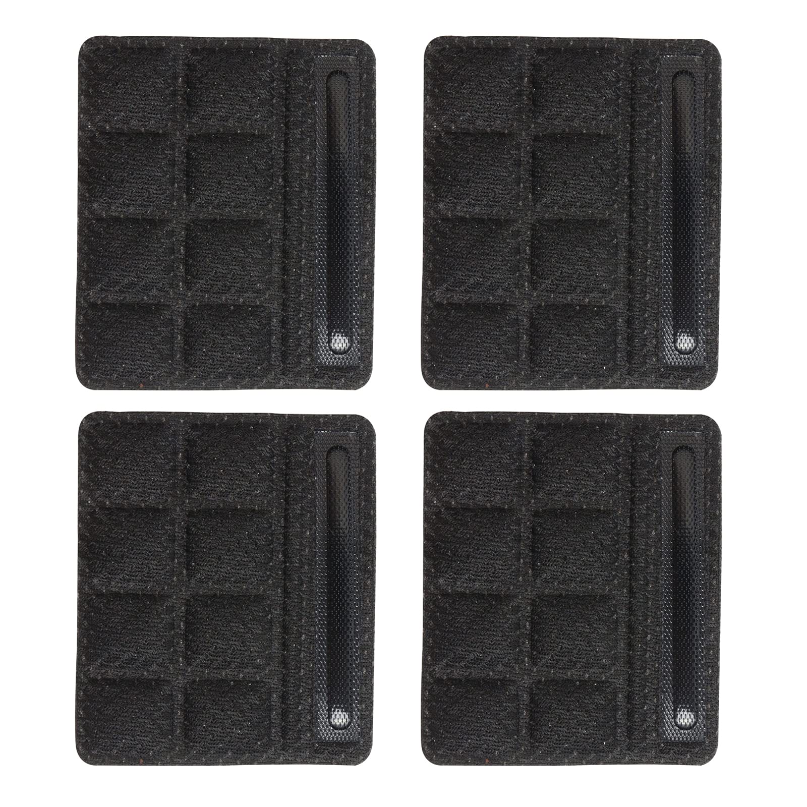 PAXLAMB Universal Helmet Chin Pads Foam Sponge Pad Strap Padding Replacement Lining Cushion Mat Liner for Sport Outdoor Cycling Bike Motorcycle Bicycle Riding (Black 4PCS F)