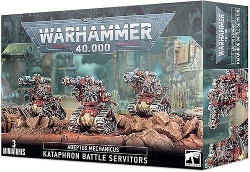 Games Workshop 99120116020" Adeptus Mech Kataphron Battle Servitors Kit de plástico, negro
