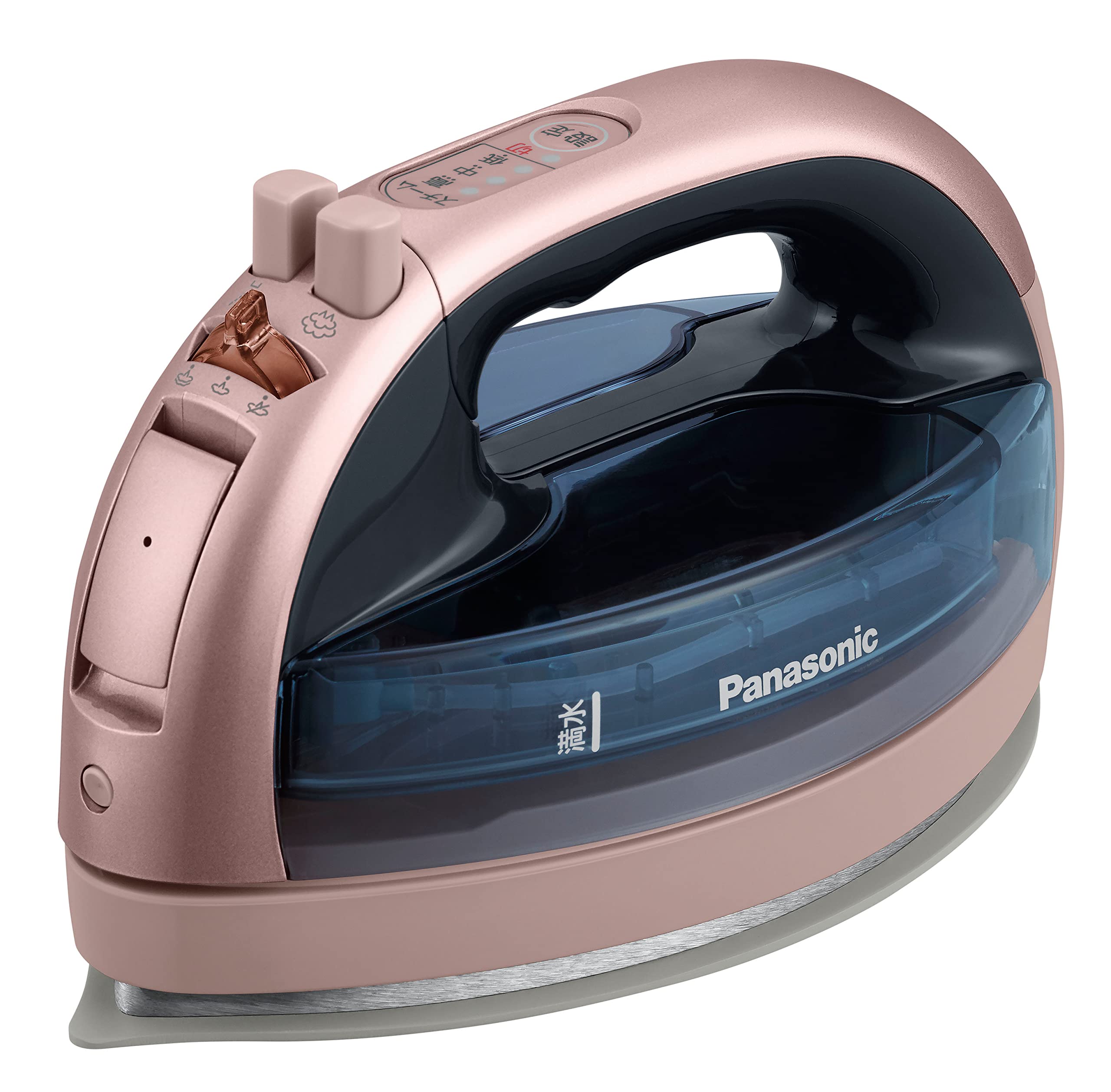 Amazon | パナソニック コードレススチームWヘッドアイロン ピンク  