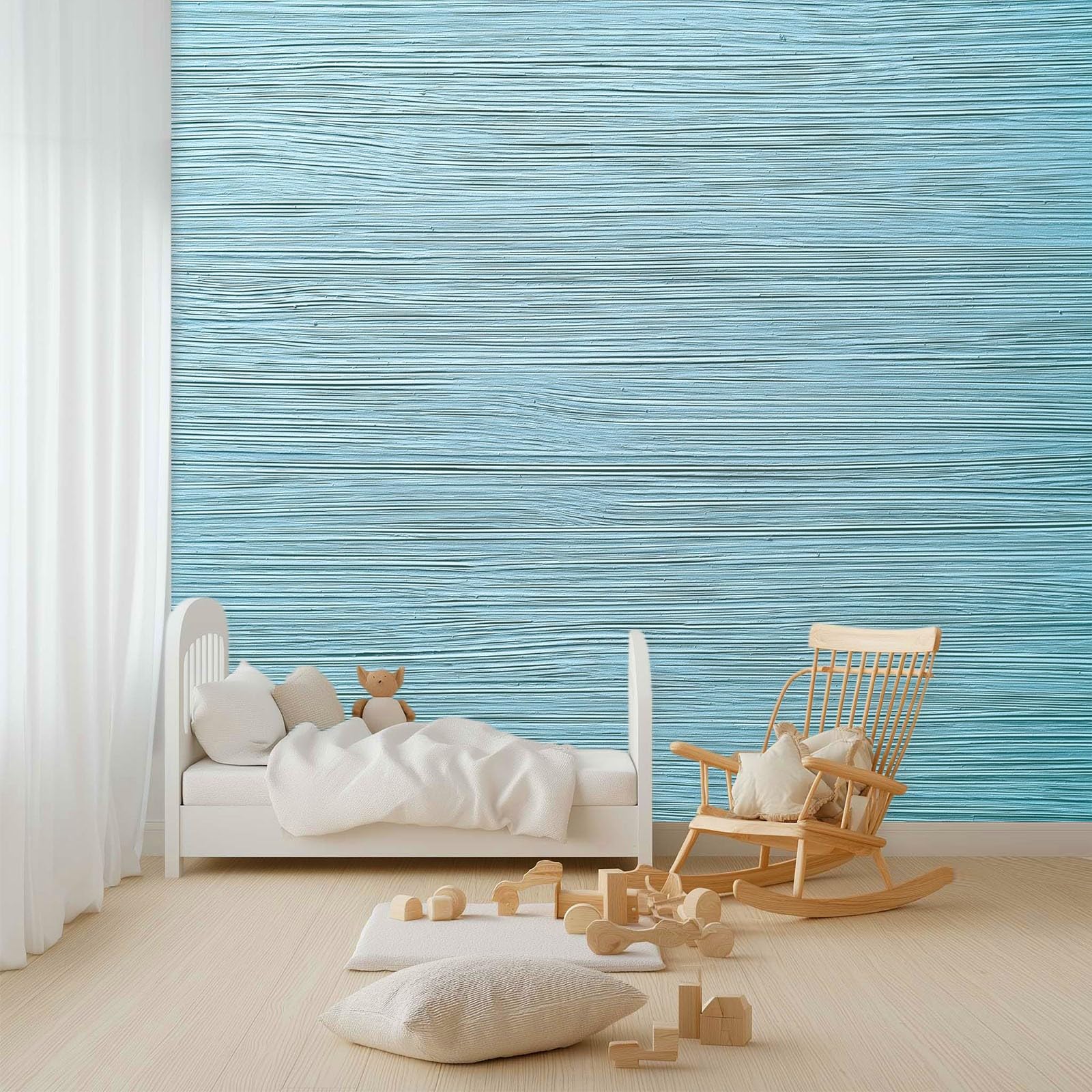 Générique Panoramiczna tapeta 200 x 140 cm nowoczesny minimalistyczny abstrakcyjny teksturowany w paski - tapeta z efektem 3D gobelin ścienny z włókniny - dekoracja ścienna do salonu, sypialni i