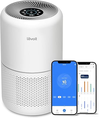 Miniatura 5 de LEVOIT LV600S Humidificadores inteligentes de niebla cálida y fría para el hogar, dormitorio, habitación grande y purificadores de aire para el