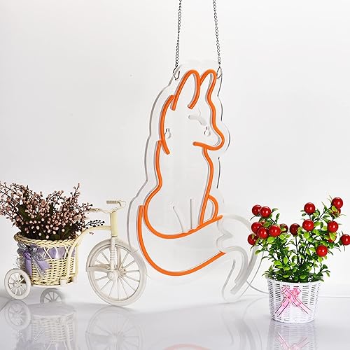 Miniatura 5 de Letrero de neón para decoración de pared, letreros de zorro con interruptor regulable, letreros de neón LED para dormitorio, habitación, hogar,