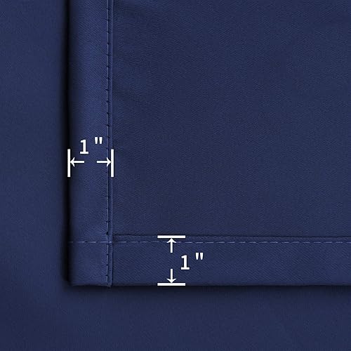 Miniatura 5 de BGment - Cortinas opacas con bolsillo para barra para ventanas cortas - Cortinas de oscurecimiento con aislamiento térmico de 52 pulgadas de ancho