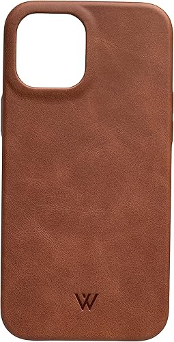 Miniatura 5 de Wilken - Funda de cuero envuelta compatible con iPhone, compatible con MagSafe y carga inalámbrica, cuero de grano superior, protección de pantalla