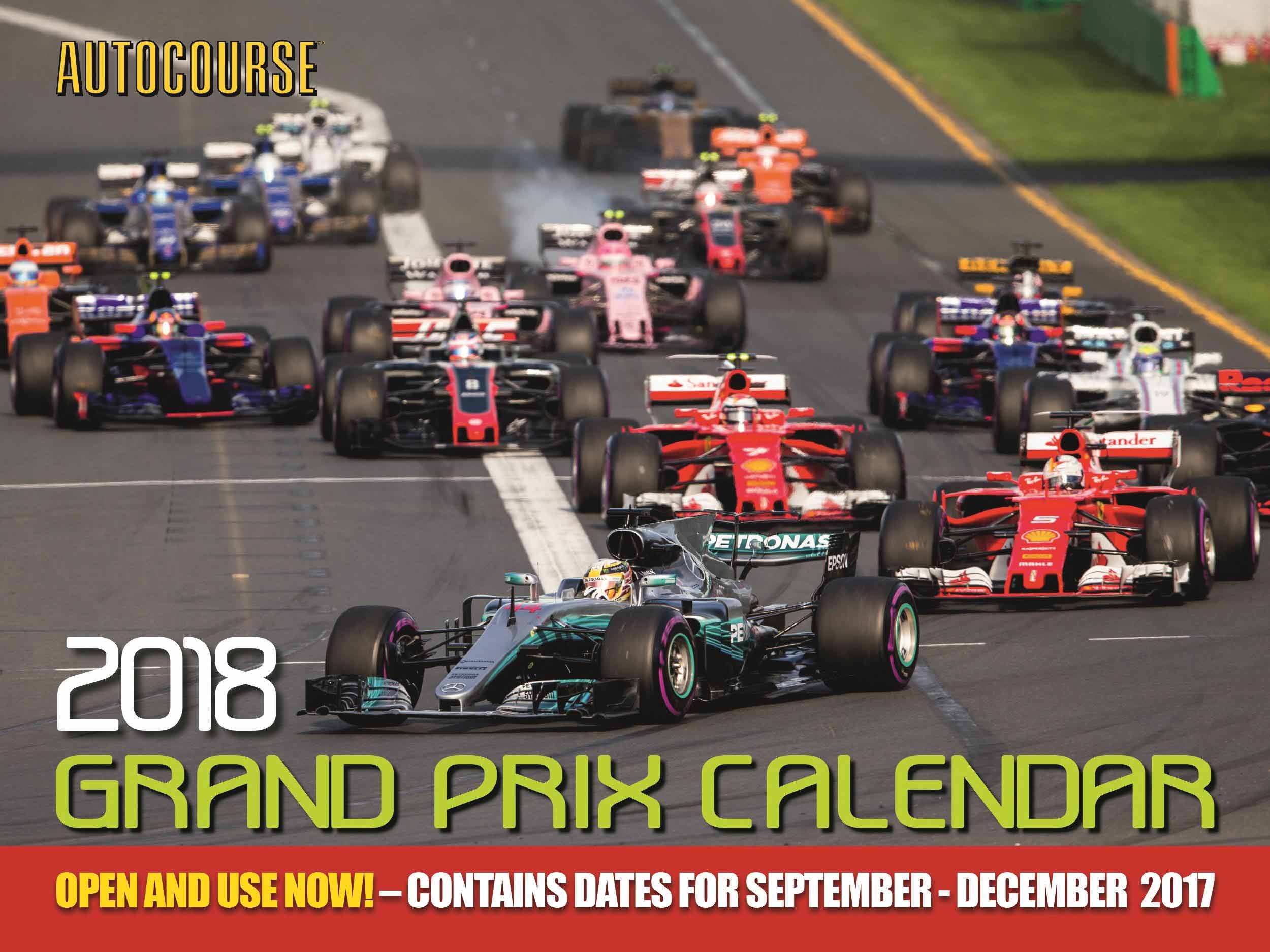 Autocourse 2018 Grand Prix Calendar
