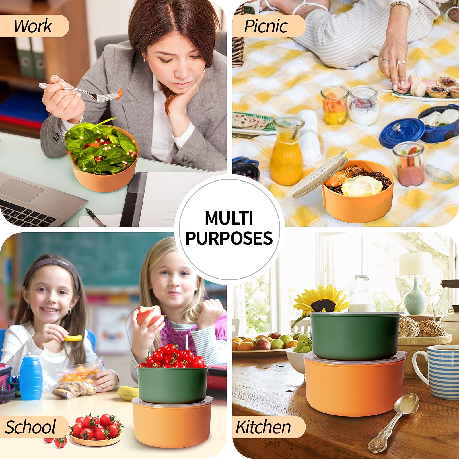 Yomvzake Pizza Dough Proofing Box 4 Pack, Big and Small Pizza Dough