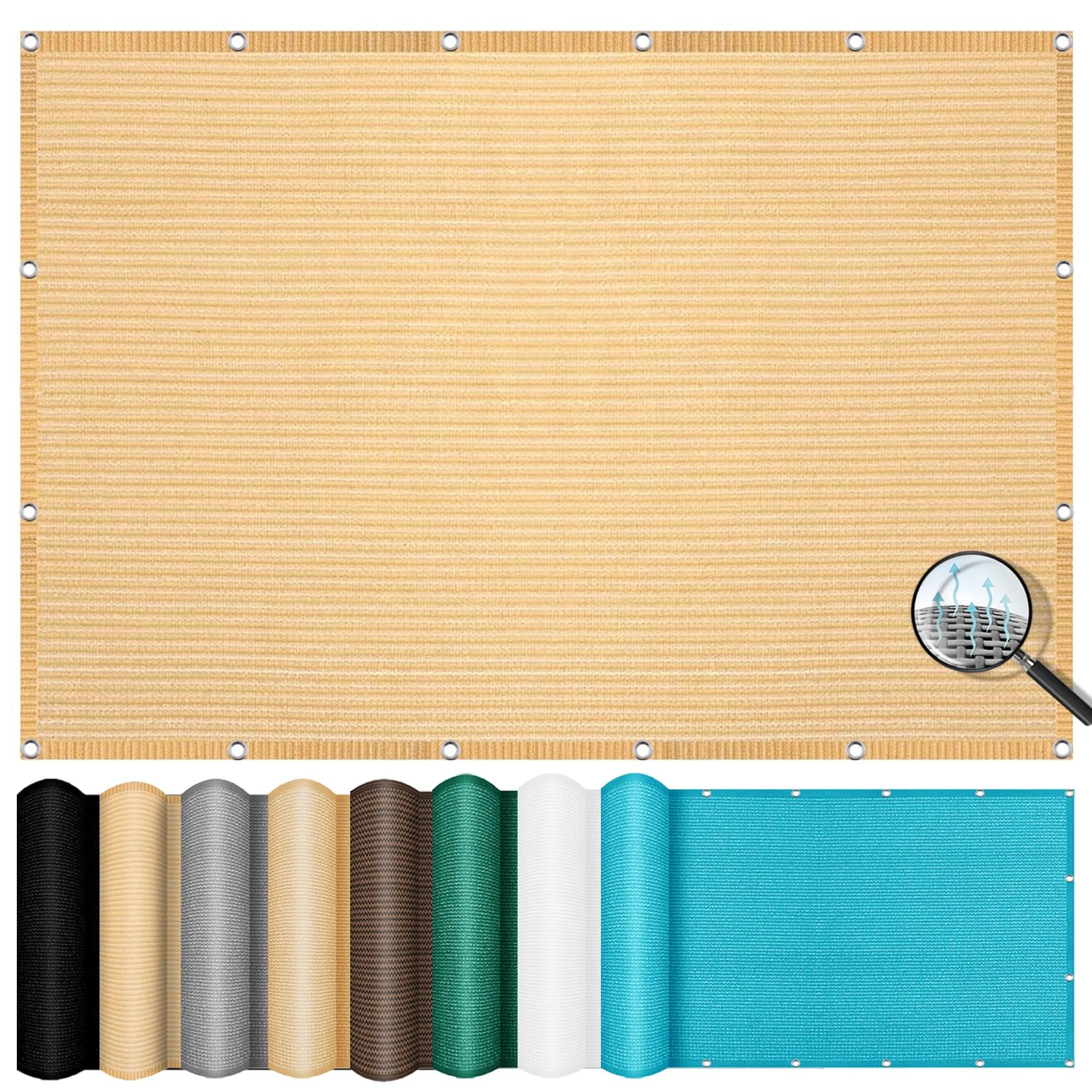 Toldo Vela de Sombra Rectangular 1.5 x 3 m, Transpirable Prevención Rayos UV, Lona Sombra Exterior Toldo Vela de Sombra, Toldos y Velas para Patio, para Patio, Jardín, Exteriores, Color Crema