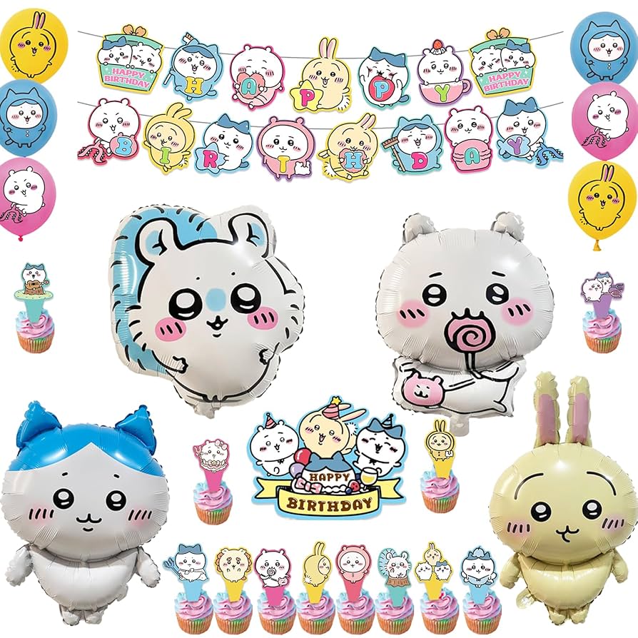 Amazon | LakPtyちいかわ誕生日飾り付けセット ハッピー
