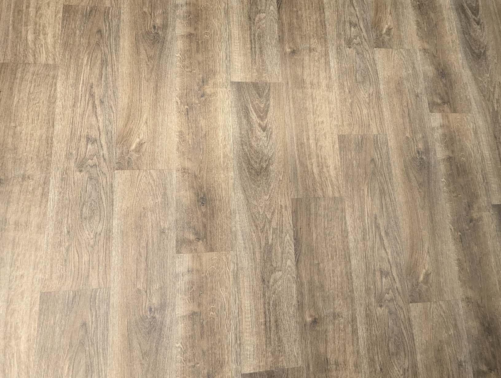 PVC Bodenbelag Vinylboden mit natürlicher Holz Struktur, Zuschnitt (2m breit / 3m lang)