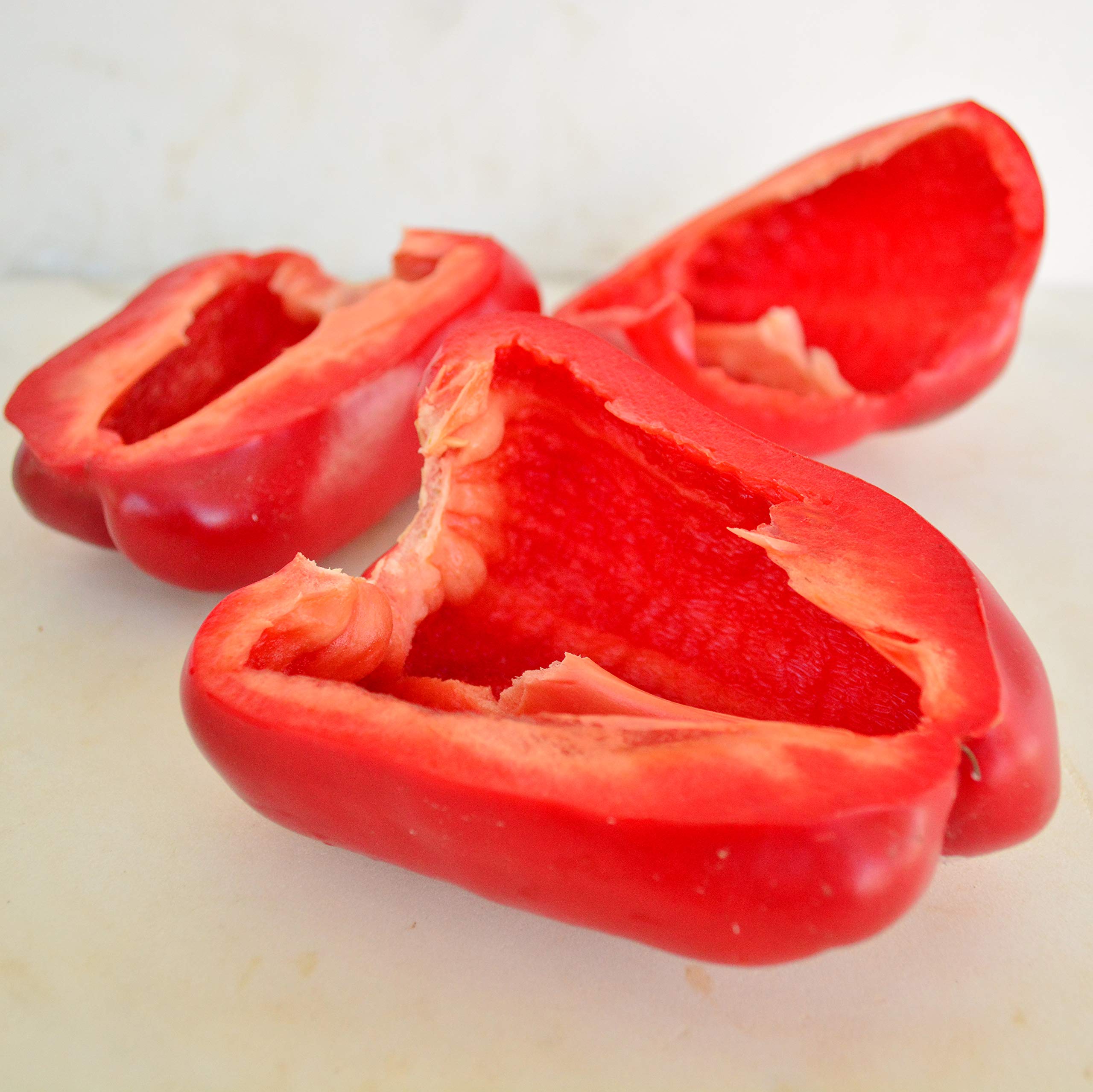 Keystone Resistant Giant Red Bell Pepper - 25 Seeds - Sweet Heirloom Pepper Variety, USA-Grown, Non-GMO Vegetable Seeds for Planting Outdoors in The Home Garden, Thresh Seed Company