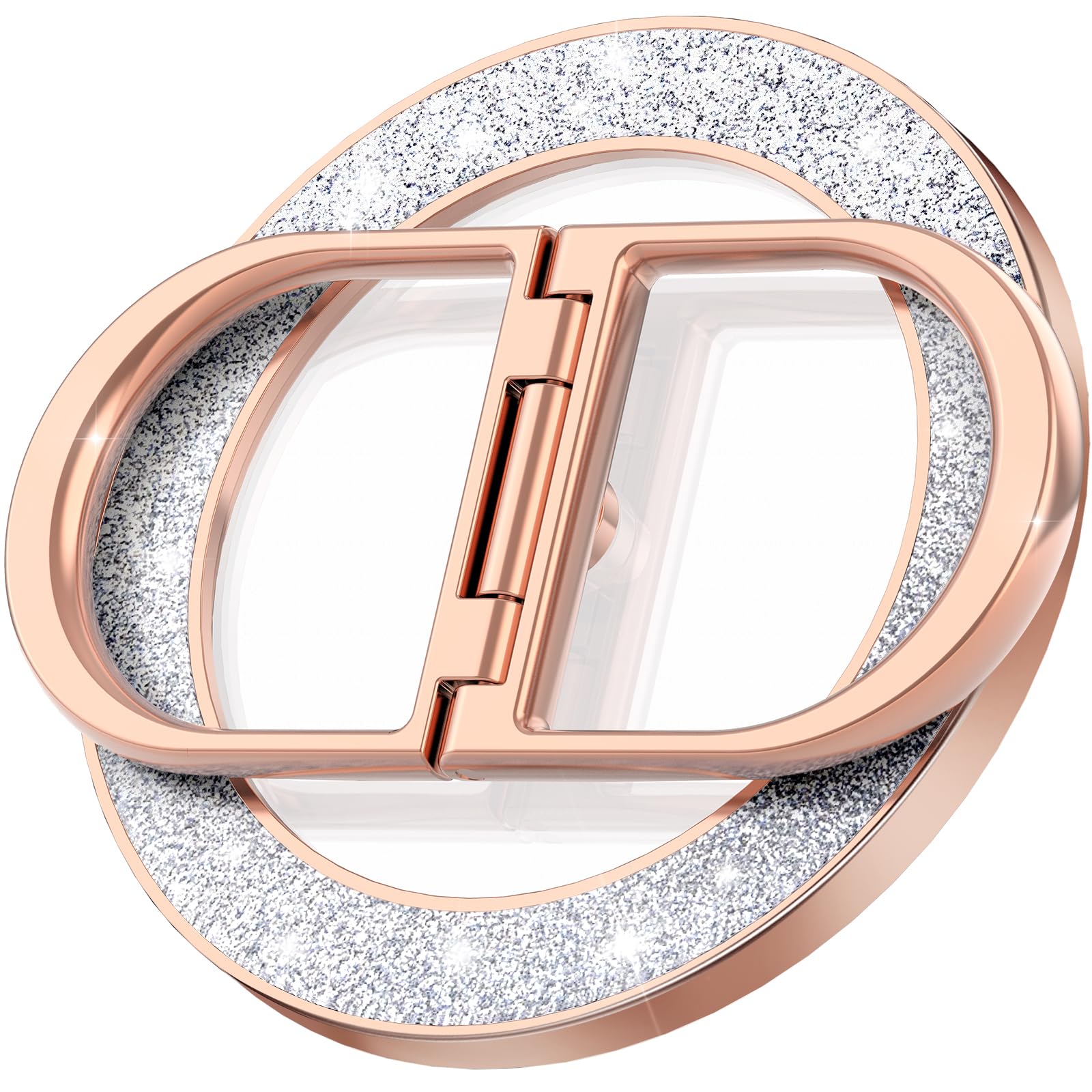 Dremmiwin Magnetic Phone Grip | Phone Ring Holder | Stylish Twinkle Transparent with Phone Ring Holder for iPhone, Mag Safe Phone Ring Grip for iPhone