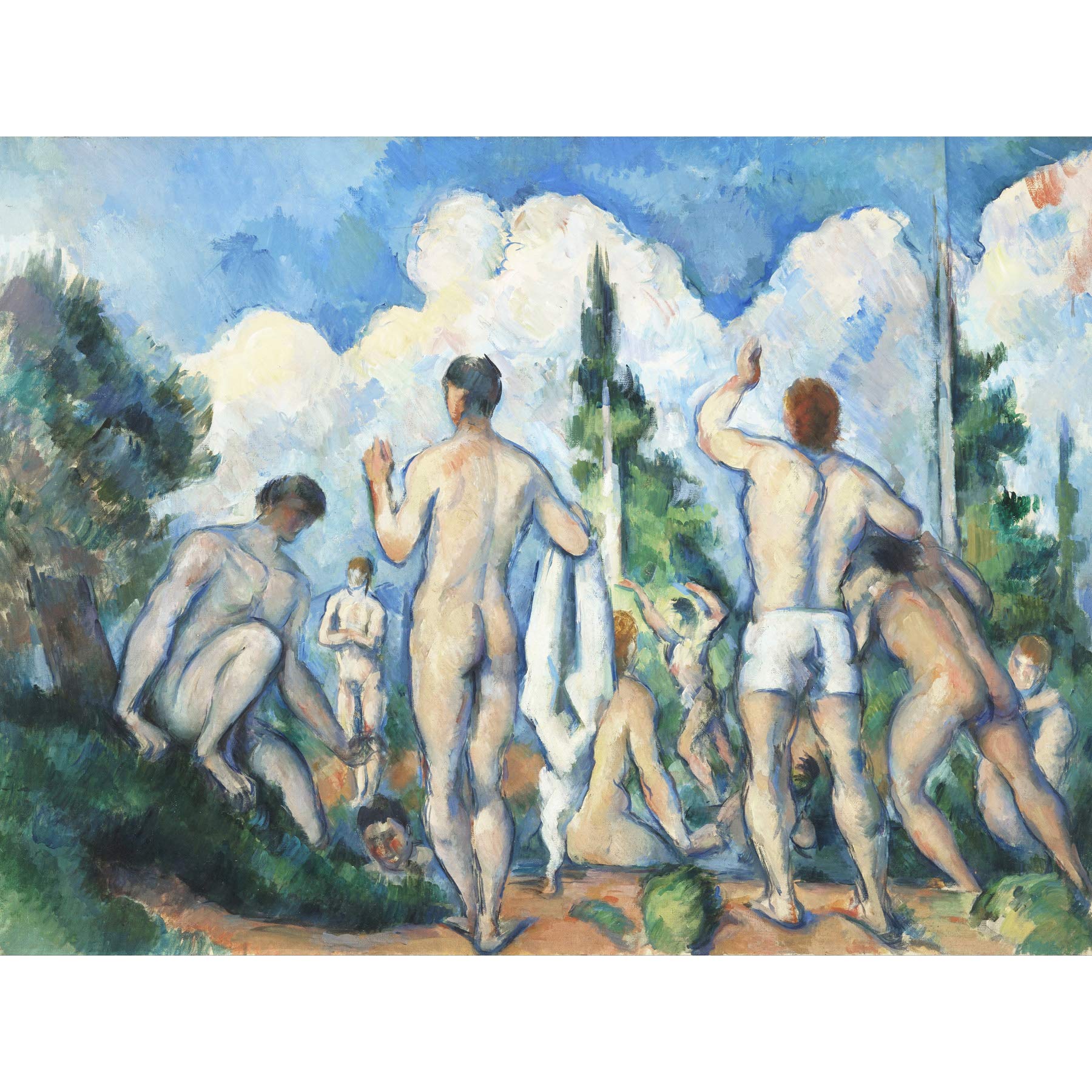 Paul Cezanne Bathers Large Wall Art Print Canvas Premium Poster Mural