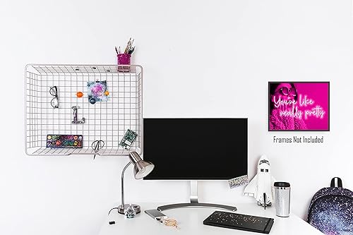 Miniatura 4 de Brooke & Vine You're Like Really Pretty - Maquillaje de belleza inspirador a la moda, decoración de pared para habitación de adolescentes y niñas,