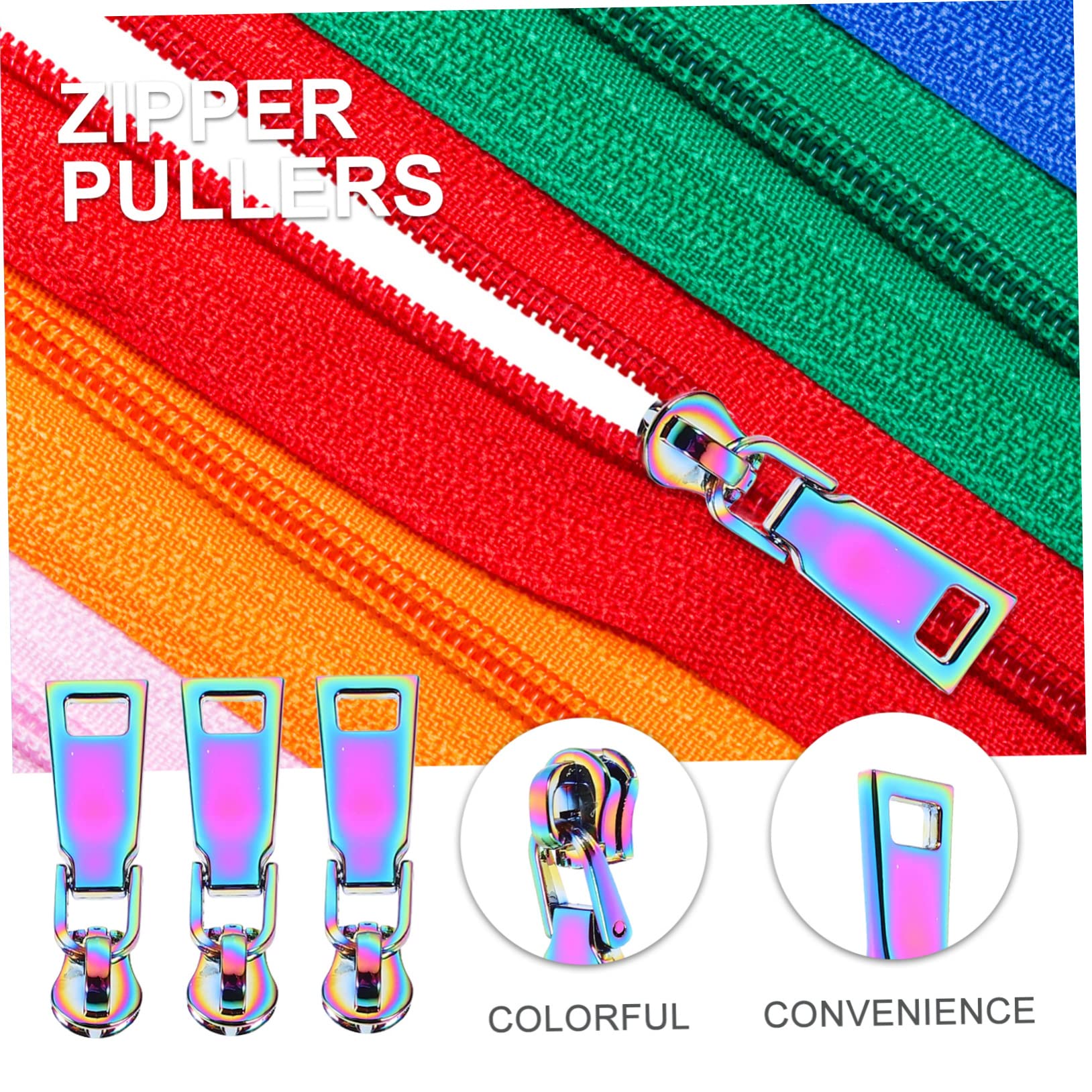 STOBOK 20piezas Tiradores De Cremallera Prácticos Para Reemplazo Mochilas Equipaje y Ropa
