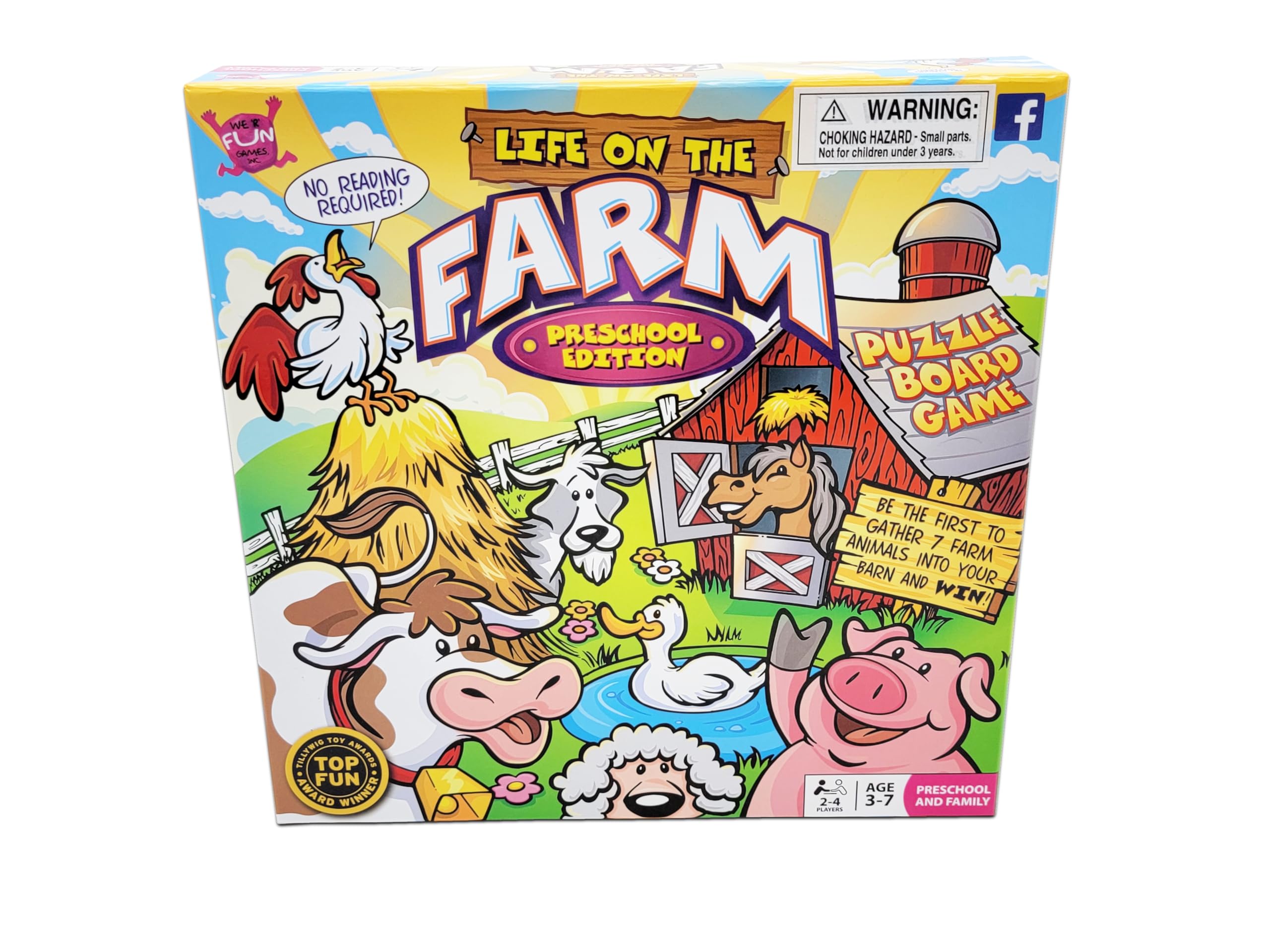 Life on The Farm Board Game - Preschool Edition | Updated Foam Puzzle Version