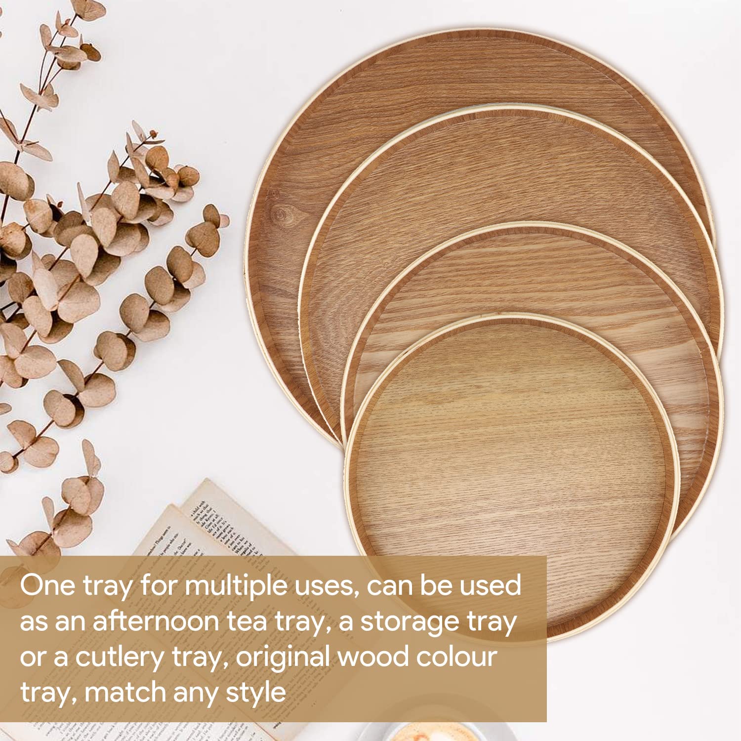 Vassoio Decorativo In Metallo | Portata E Decorazione | Bianco O Nero | 31x15,5cm | Design Moderno - Foto 14