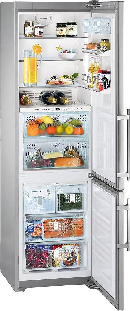 Liebherr CBNPes 3967 PremiumPlus BioFresh NoFrost Autonome 326L A++ Acier inoxydable réfrigérateur-congélateur - Réfrigérateurs-congélateurs (326 L, SN-T, 16 kg/24h, A++, Nouvelle zone compartiment, Acier inoxydable)